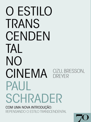 cover image of O Estilo Transcendental no Cinema